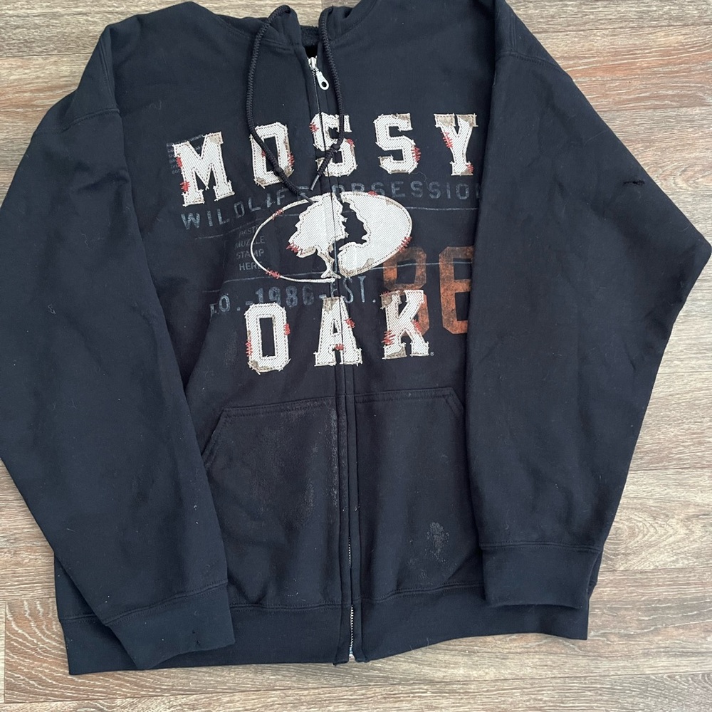 Mossy Oak Black Graphic Hoodie